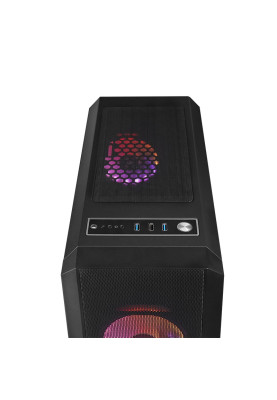 Корпус Chieftec SCORPION 4 GL-04B-OP 4x120mm A-RGB, ATX, без БЖ, Black