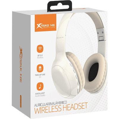 Гарнітура XTRIKE ME HD-215WH, Bluetooth 5.3, 200 мАг, White