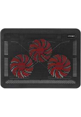 Підставка з вентилятором для ноутбука Crown CMLC-1043T Red