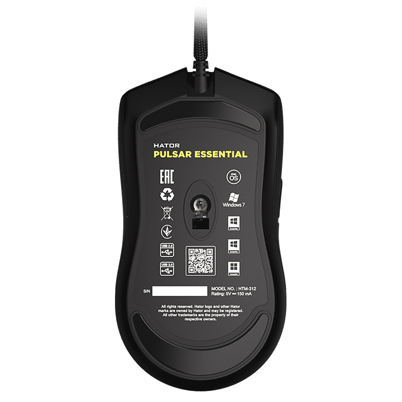 Мишка Hator Pulsar Essential Black