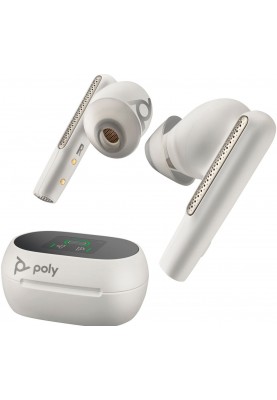 Навушники з мікрофоном Poly TWS Voyager Free 60+ Earbuds + BT700C + TSCHC White