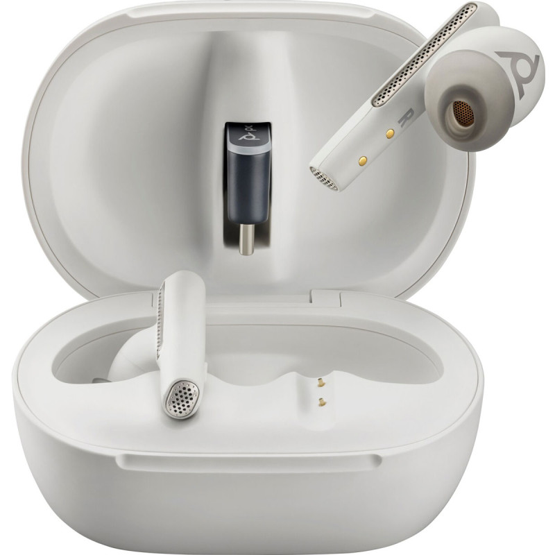 Навушники TWS Poly Voyager Free 60+ Earbuds + BT700C + TSCHC White