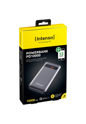 Повербанк Intenso PD10000 3A QC3.0 10000mAh, USB-C Out Li-pol сірий (7332330)