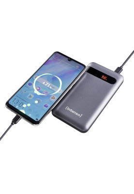 Повербанк Intenso PD10000 3A QC3.0 10000mAh, USB-C Out Li-pol сірий (7332330)