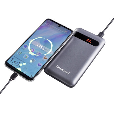 Повербанк Intenso PD10000 3A QC3.0 10000mAh, USB-C Out Li-pol сірий (7332330)