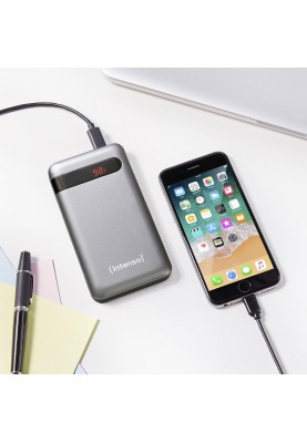 Повербанк Intenso PD10000 3A QC3.0 10000mAh, USB-C Out Li-pol сірий (7332330)