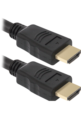 Кабель HDMI M-M, 1.0 м, V1.4, Defender, чорний,  HDMI-03