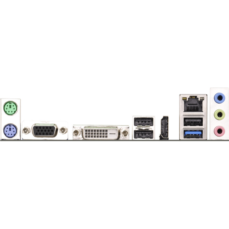 Материнська плата ASRock D1800M/REF (J1800, 2xDDR3/DDR3L, video, 3xPCI Express, 2xSATAII, mATX)