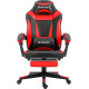 Крісло ігрове Defender Cruiser, 50мм, Клас 4, підніжка, Black/Red