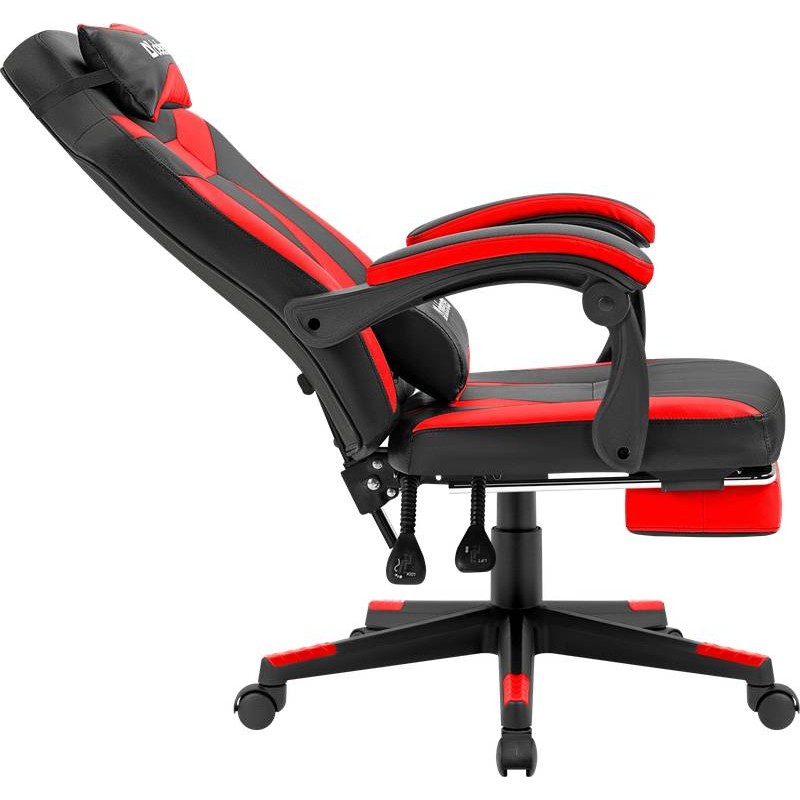 Крісло ігрове Defender Cruiser, 50мм, Клас 4, підніжка, Black/Red
