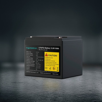 Акумуляторна батарея Marsriva LiFePo4, 12,8 V/50Ah