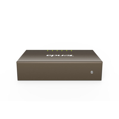 Комутатор TENDA TEG1005D 5port 10/100/1000 BaseTX, desktop, метал