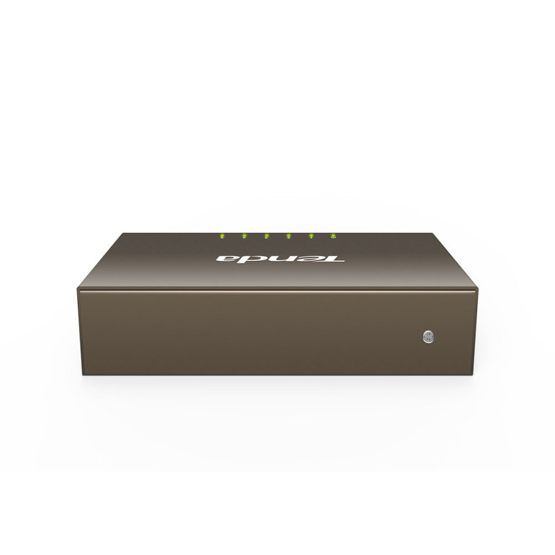 Комутатор TENDA TEG1005D 5port 10/100/1000 BaseTX, desktop, метал
