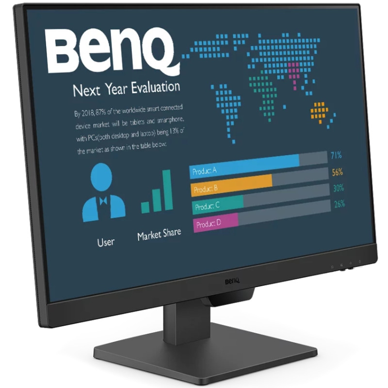 TFT 23.8" BenQ BL2490, IPS, 100Гц, 2хHDMI, DP, колонки, чорний