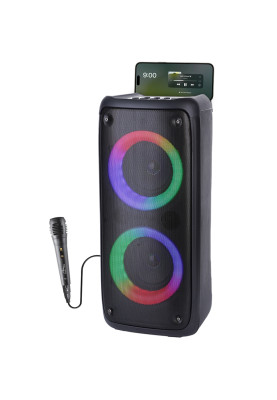 Акустична система 1.0 Media-Tech 40W, Bluetooth/AUX/microSD/MP3/USB/TWS/КАРАОКЕ/LED чорна