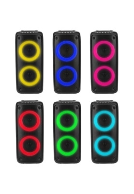 Акустична система 1.0 Media-Tech 40W, Bluetooth/AUX/microSD/MP3/USB/TWS/КАРАОКЕ/LED чорна