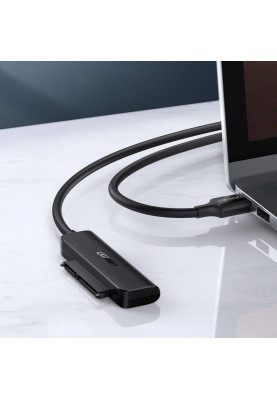 Перехідник USB 3.0 Type-C --> SATA III (F), чорний,CM321 UGREEN