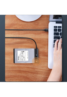 Перехідник USB 3.0 Type-C --> SATA III (F), чорний,CM321 UGREEN