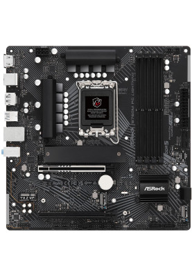 ASRock B760M PG LIGHTNING (1700/B760, 4*DDR5, 2xPCIex16, 4xSATAІІІ, 3xM.2, 2.5GLan, 7.1ch, mATX)