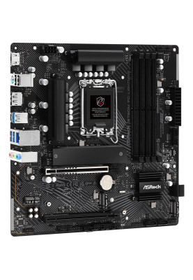 ASRock B760M PG LIGHTNING (1700/B760, 4*DDR5, 2xPCIex16, 4xSATAІІІ, 3xM.2, 2.5GLan, 7.1ch, mATX)
