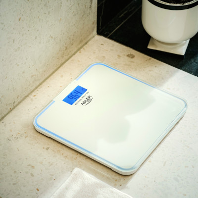 Ваги напольні Adler AD 8183 white електронні/ 180кг/ 2хААА автовимкнення/ синя підсвітка