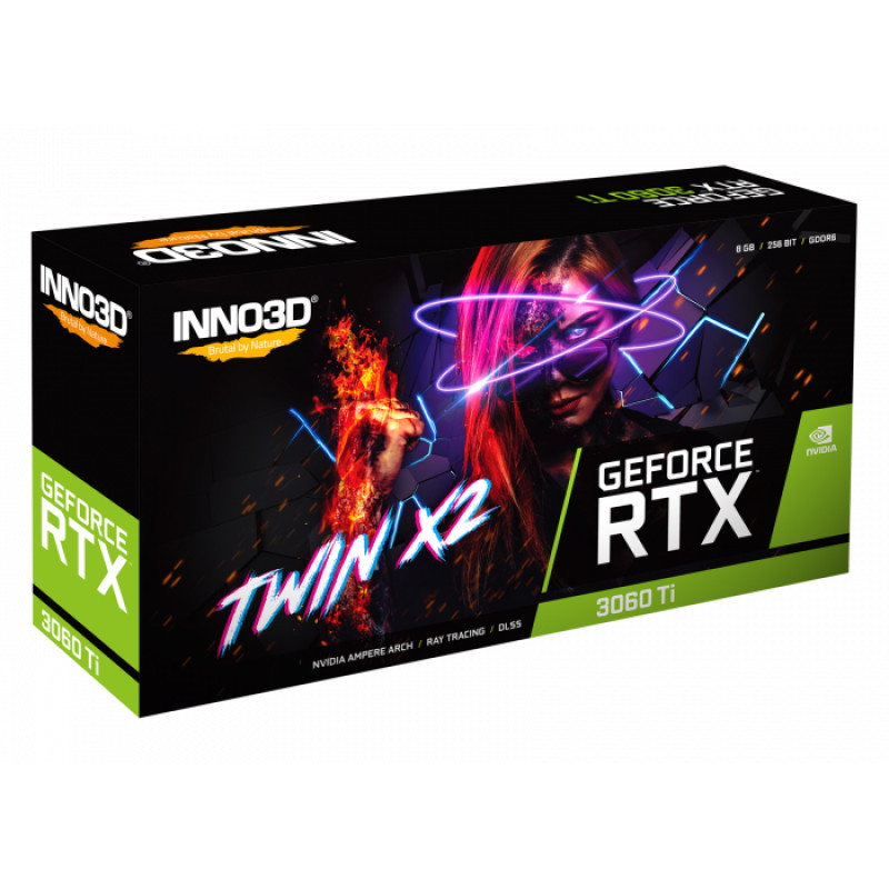 GeForce RTX3060 Ti Inno3D Twin X2 LHR, 8GB GDDR6, 256bit, PCI Express