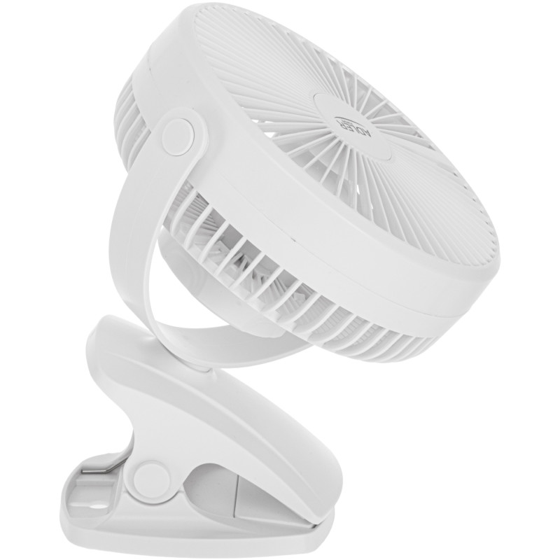 Вентилятор AdlerAD 7342 white настільний/ акумуляторний/ 5Вт/ D=15.5см/ USB-C/ білий