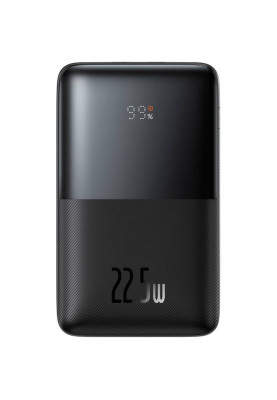 УМБ Baseus Bipow Pro 20000mAh 22.5W, 2хUSB-A QC3.0, In USB-C Li-pol, Display + Cable, black
