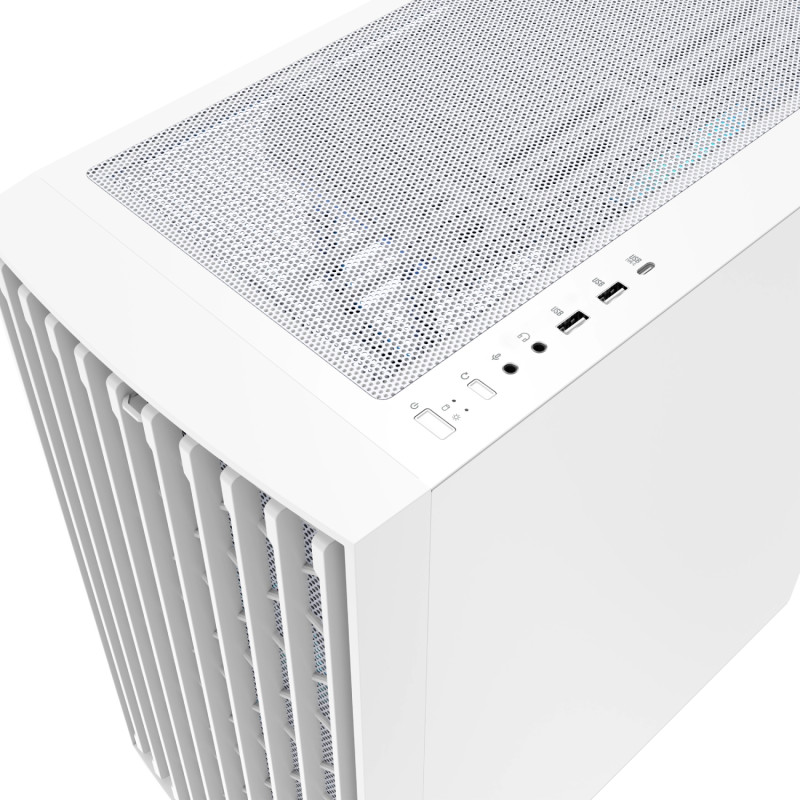 Корпус Modecom BREEZE WHITE USB 3.0x2 USB-Cx1 ARGB 4x140mm fans без БЖ ATX