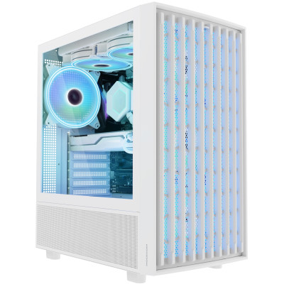 Корпус Modecom BREEZE WHITE USB 3.0x2 USB-Cx1 ARGB 4x140mm fans без БЖ ATX