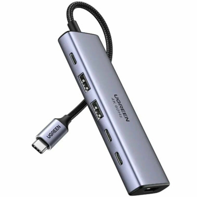 Хаб USB 3.2 -> 2хUSB 3.0/2xType-C 10 Гбіт/с/ HDMI 4K60Гц PD 100 Вт CM511 Ugreen
