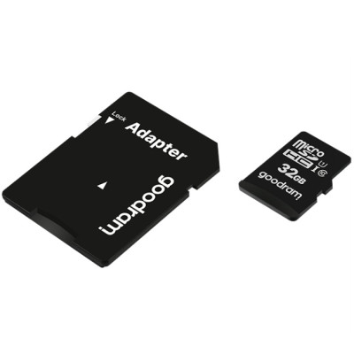Memory card microSD 32Gb GoodRAM SDHC (class 10 UHS I U1) Retail + adapter Memory card microSD 32Gb GoodRAM SDHC (class 10 UHS I U1) Retail + adapter