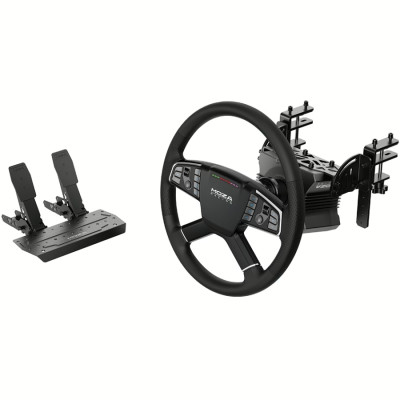 Кермо і педалі MOZA R5 Trucking Bundle for PC, 14кн., подв. педалі SR-PLite, кермо TSW