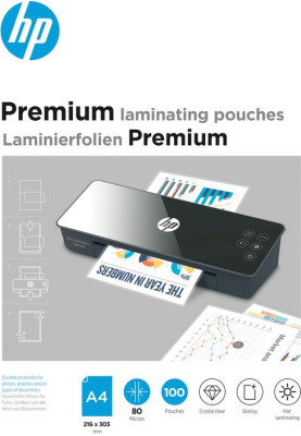 Плівка для ламінування HP Premium Laminating Pouches, A4, 80 Mic, 216x303, 100 pcs