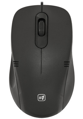 Мишка Defender #1 MM-930, 3кн., 1200 dpi, чорна