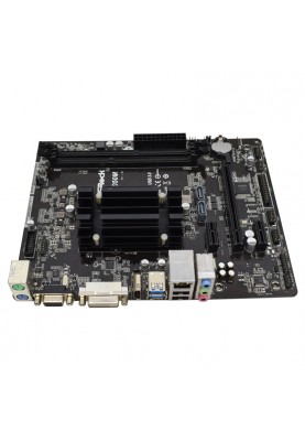 материнська плата ASRock N3050M/REF (Intel Dual-Core 2.16GHz, 2xDDR3/DDR3L, Video, 1+2 PCI Express, 2xSATAIII, mATX)