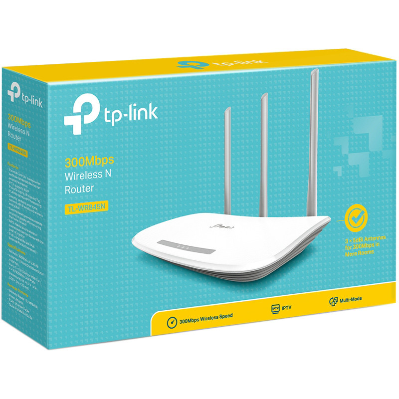 Маршрутизатор TP-Link TL-WR845N, 4 порта LAN 10/100 Мбіт/с