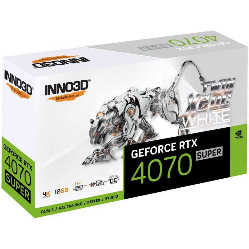 GeForce RTX4070 Super Inno3D TWIN X2 OC WHITE, 12GB GDDR6X, 192bit, PCI Express