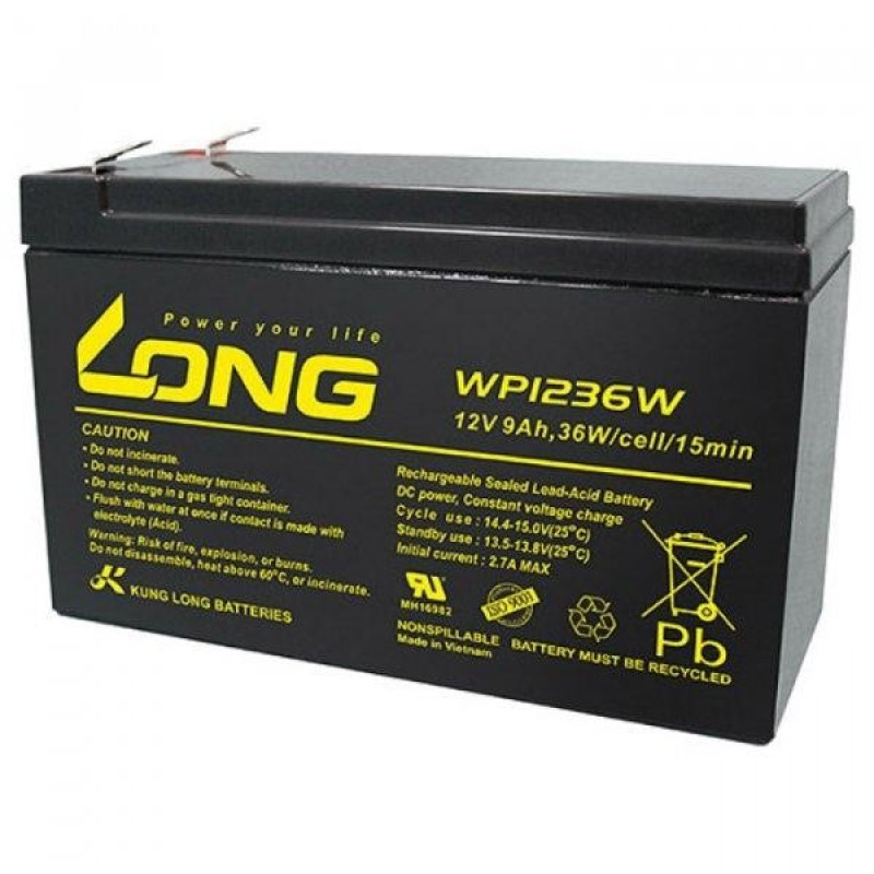 Акумуляторна батарея Long 12V, 9.0 Ah