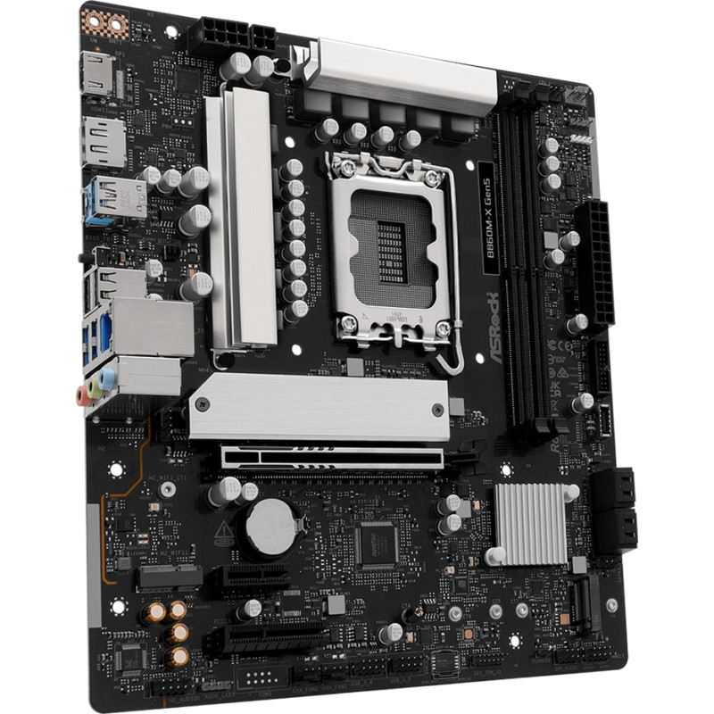 AsRock B860M-X GEN5 (1851/B860, 2*DDR5, PCIex16, HDMI/DP, 4xSATA, 2xM.2, 2.5Glan, 7.1ch, mATX)
