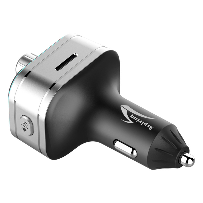 автомобільний FM-трансміттер Aspiring Wave 3 PD 20W LED/Bluetooth/MicroSD/DSP/QC3.0