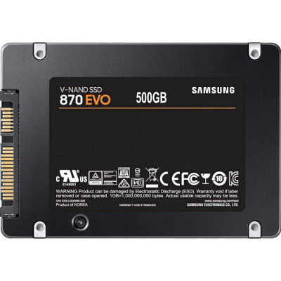 SSD 500Gb Samsung 870 EVO 2.5` SATA V-NAND 3bit MLC SSD 500Gb Samsung 870 EVO 2.5` SATA V-NAND 3bit MLC