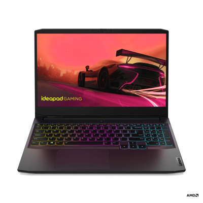 Ноутбук Lenovo Gaming 3 15.6"FHD IPS/R5-5600H/16/512SSD/GTX1650 4GB/DOS/Shadow Black (82K2020TRA)