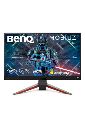 TFT 27" BenQ EX2710Q, QHD, IPS, 1ms, 144 Гц, HDMI x2, DP, HAS, колонки 2.5, сірий металік