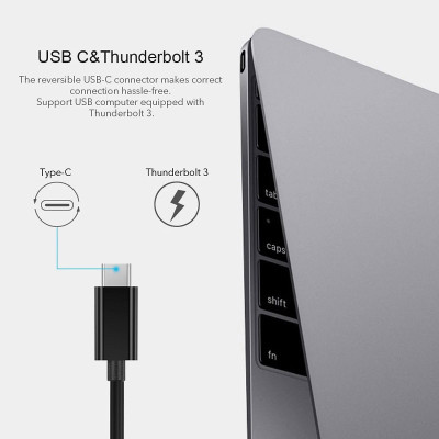Перехідник USB 3.1 Type-C --> Ethernet RJ45 1000Mb 0,15 м, Choetech чорний Перехідник USB 3.1 Type-C --> Ethernet RJ45 1000Mb 0,15 м, Choetech чорний