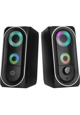 Акустична система 2.0 HP DHE-6001, 3,5мм + USB, 6Вт, LED RGB