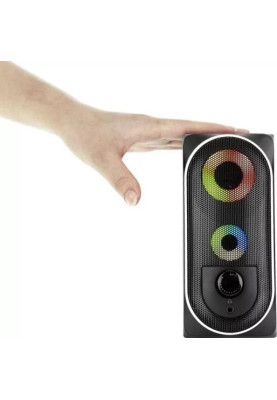 Акустична система 2.0 HP DHE-6001, 3,5мм + USB, 6Вт, LED RGB