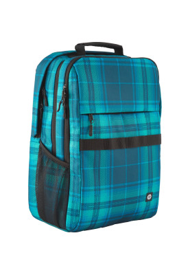 Рюкзак для ноутбука HP 16.1" Campus Tartan Plaid, блакитний
