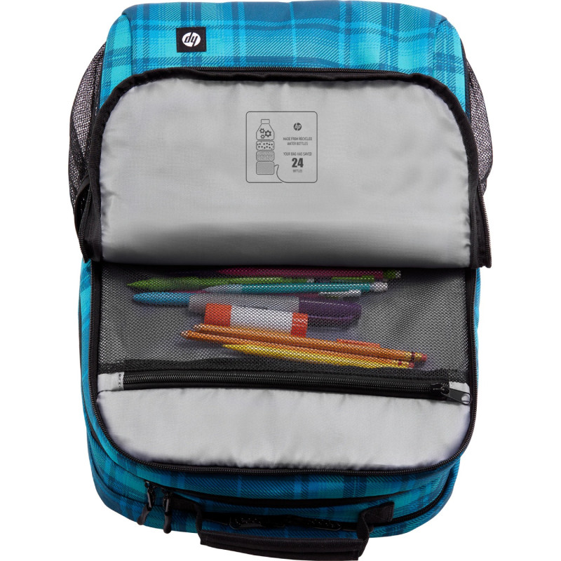 Рюкзак для ноутбука HP 16.1" Campus Tartan Plaid, блакитний