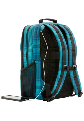 Рюкзак для ноутбука HP 16.1" Campus Tartan Plaid, блакитний